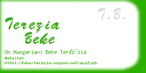 terezia beke business card